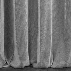 DESIGN 91 Hotová záclona s krúžkami - Adela oceľová, 140 x 250 cm