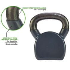 Tunturi Kettlebell liatinový vo vinyle 14 kg sivý