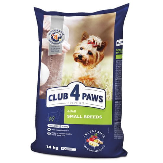 Club4Paws Premium CLUB 4 PAWS PREMIUM Pre Malých Plemien .14KG Plnohodnotné Suché Krmivo Pre Dospelé Psy.