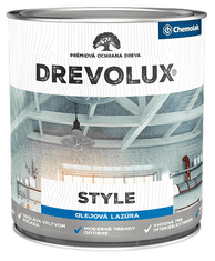 Chemolak DREVOLUX STYLE - Olejová dekoračná lazúra s voskom 2,5 L sivá perleť