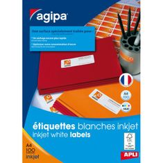 Agipa Etikety inkjet 63,5x33,9mm A4 100 hárkov