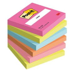 Post-It Bločky Super Sticky Poptimistic 76x76mm, 6 bločkov po 100 lístkov