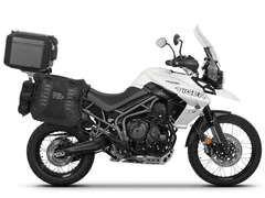 SHAD Kompletná sada sedlových brašní TERRA TR40 adventure a hliníkového vrchného kufra SHAD TERRA BLACK 48L vrátane montážnej sady SHAD TRIUMPH Tiger 800