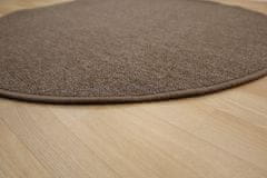 Vopi Kusový koberec Astra hnedá kruh 57x57 (priemer) kruh