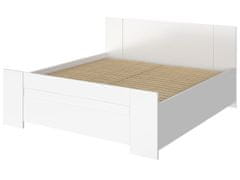 Veneti Spálňová zostava s posteľou 160x200 CORTLAND 2 - biela / biela ekokoža
