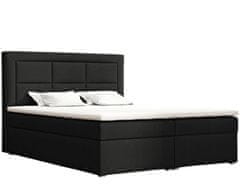 Veneti Boxspringová manželská posteľ s úložným priestorom 160x200 PALIGEN 1 - svetlá šedá + topper ZDARMA