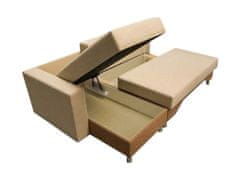 Veneti Rohová rozkladacia sedačka MONITOS - hnedá 1 / béžová, ľavý roh