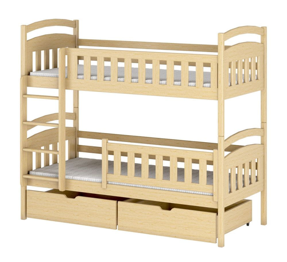 Veneti Detská posteľ so zásuvkami BIBI - 80x200, borovica