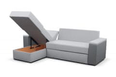 Veneti Rozkladacia sedacia súprava s úložným priestorom MEYA - svetlo šedá / tmavo šedá