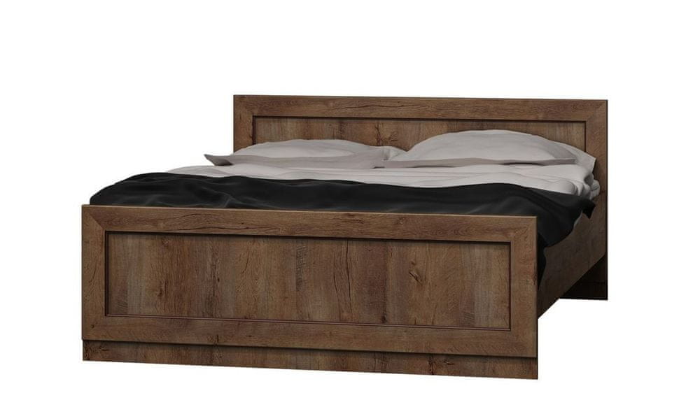 Veneti Manželská posteľ 160x200 MERLO - dub lefkas