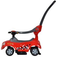 Iso Trade Detské odrážadlo, vozítko, chodítko 3v1 | červená