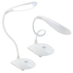 Iso Trade LED stolná nabíjacia lampa 600mAh micro-USB | biela