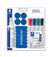 Staedtler Štartovacia sada na bielu magnetickú tabuľu "Lumocolor Set 613 S", 613 S