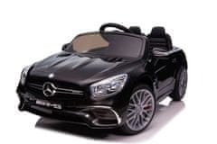 Lean-toys Autobatéria Mercedes SL65 S Čierne lakované LCD