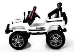 Lean-toys Autobatéria S2388 Jeep White 4x45W