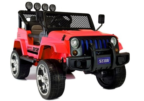 Lean-toys Autobatéria S2388 Jeep Red 4x45W
