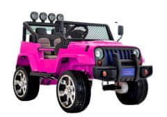 Lean-toys Autobatéria S2388 Jeep Pink 4x45W