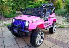 Lean-toys Autobatéria S2388 Jeep Pink 4x45W