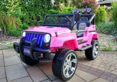 Lean-toys Autobatéria S2388 Jeep Pink 4x45W