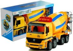 Lean-toys Veľký miešač betónu pohyblivé časti žltý Truck