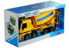 Lean-toys Veľký miešač betónu pohyblivé časti žltý Truck