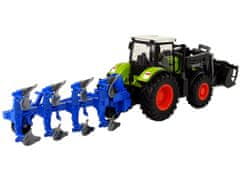 Lean-toys Traktor Set Poľnohospodárske stroje Semi-trailer Svetlá Zvuk 6 Elem