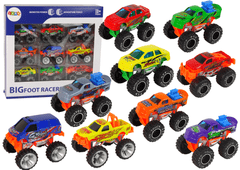 Lean-toys Sada Monster Truck Cars Rôzne farby 9 ks.