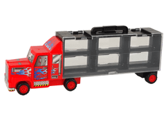 Lean-toys Súprava pretekárskych áut Transport Truck 12ks.