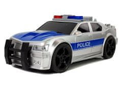 Lean-toys Policajné auto 1:20 Drive Fricative Sound Svetelné efekty Silver