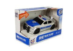 Lean-toys Policajné auto 1:20 Drive Fricative Sound Svetelné efekty Silver