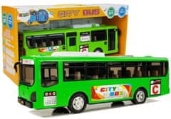 Lean-toys Hudobný autobus s trecím pohonom a svetlami Zelená