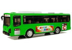 Lean-toys Hudobný autobus s trecím pohonom a svetlami Zelená