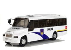 Lean-toys Model policajného autobusu Svetlá biele