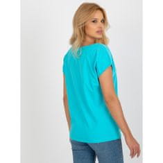 FANCY Dámske tričko s monogramom a výšivkou MONA modré FA-TS-8515.46_398521 Univerzálne