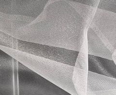 Dimex Dimex, Hotové záclony s riasiacou páskou - Voál lesklý biely, 270 cm, š. 4 m x d. 2,7 m