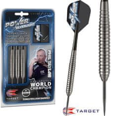 Target Šípky steel POWER SILVERLIGHT 24g - Phil Taylor, BRASS