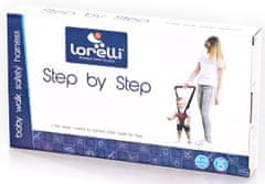 Lorelli Vodítko pre dieťa STEP BY STEP DARK RED&BLUE