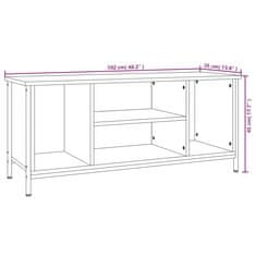 Vidaxl TV skrinka hnedý dub 102x35x45 cm kompozitné drevo