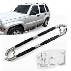 J&J Automotive Bočné nerezové rámy pre Jeep Cherokee 2001-2006