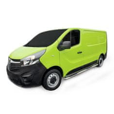 J&J Automotive Bočné nerezové rámy pre Renault Traffic / OPEL Vivaro /T5 SWB 2002-2011