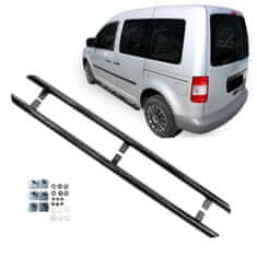 J&J Automotive Bočné nerezové rámy pre Volkswagen Caddy 2003-2015 60,3mm BLACK