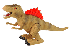 Lean-toys Dinosaurus fúka oheň Parné svetlá Batérie Brown