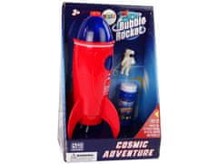 Lean-toys Stroj na mydlové bubliny Astronaut Rocket Red