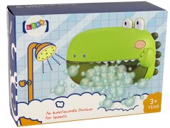 Lean-toys Mydlová bublina do kúpeľa Dinosaurus zelená s batériami