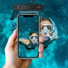 Tech-protect Waterproof vodotesné puzdro na mobil 6.9'', ružové