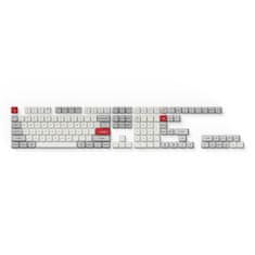 Keychron Vyměnitelné klávesy Double Shot KSA PBT Keycap Light Gray and White Full Set