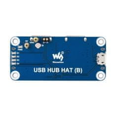 Waveshare Rozbočovač USB pre Raspberry Pi, 4x porty USB 2.0