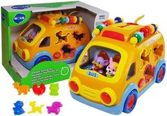 Lean-toys Vzdelávací detský autobus s počítacím zariadením