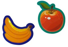 Lean-toys Vzdelávacie puzzle pre bábätká Ovocie 5 kusov 40 kusov