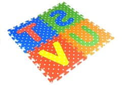 Lean-toys Abeceda a čísla Farebné penové puzzle 36 kusov